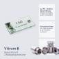 Preview: Türschild VITRUM B , Glasschild fuer Buero 120 60 mm